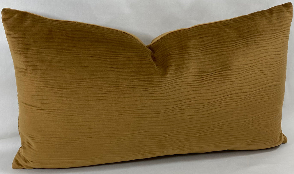 Luxury Lumbar Pillow - 24" x 14" - Stream Walnut