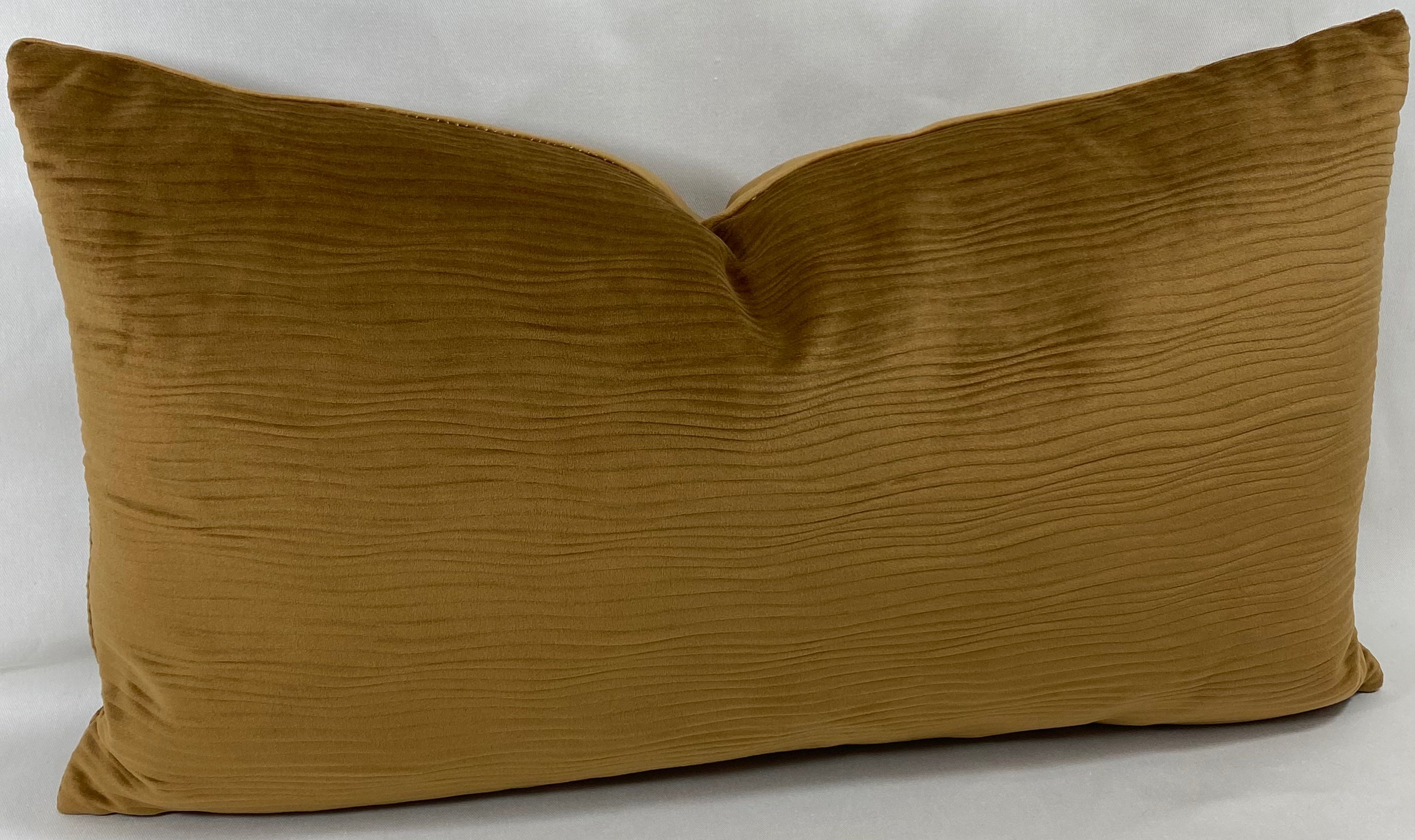Luxury Lumbar Pillow - 24" x 14" - Stream Walnut