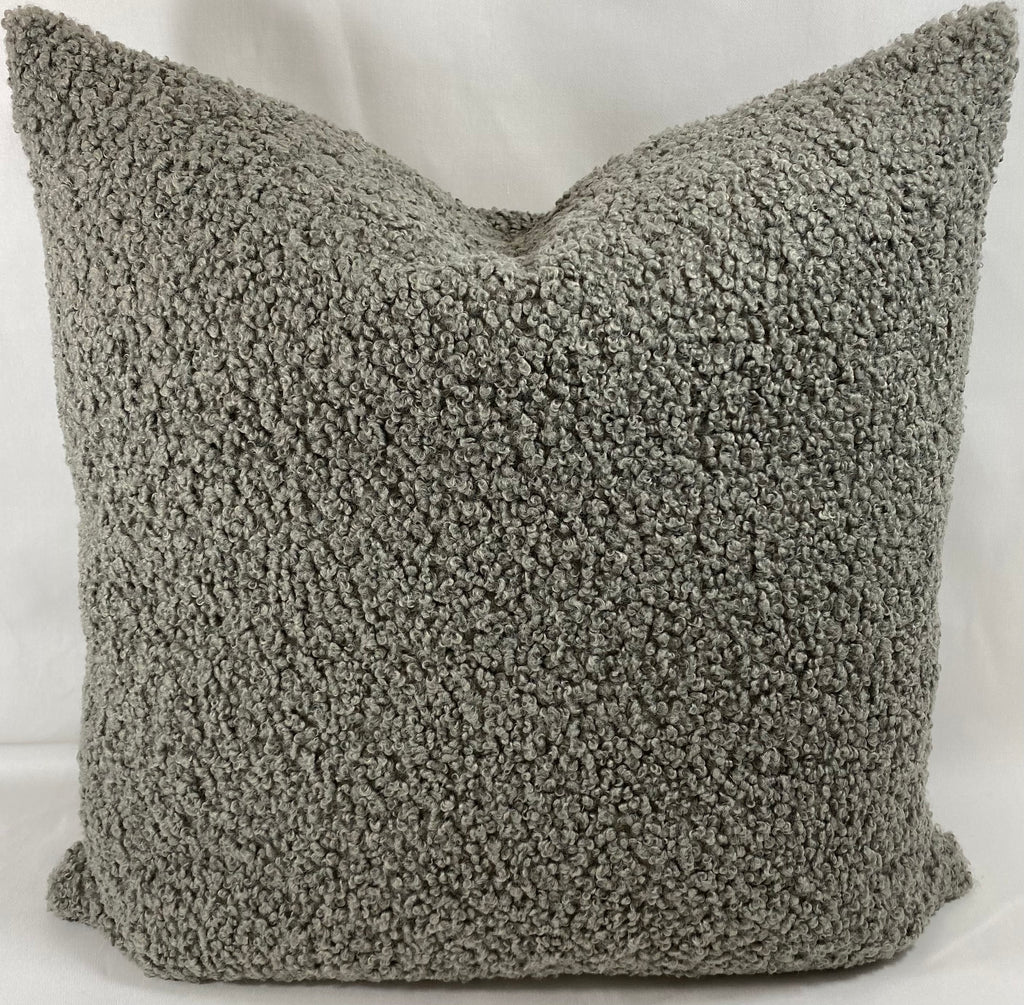 Luxury Pillow – 24" × 24" – Poodle Pewter