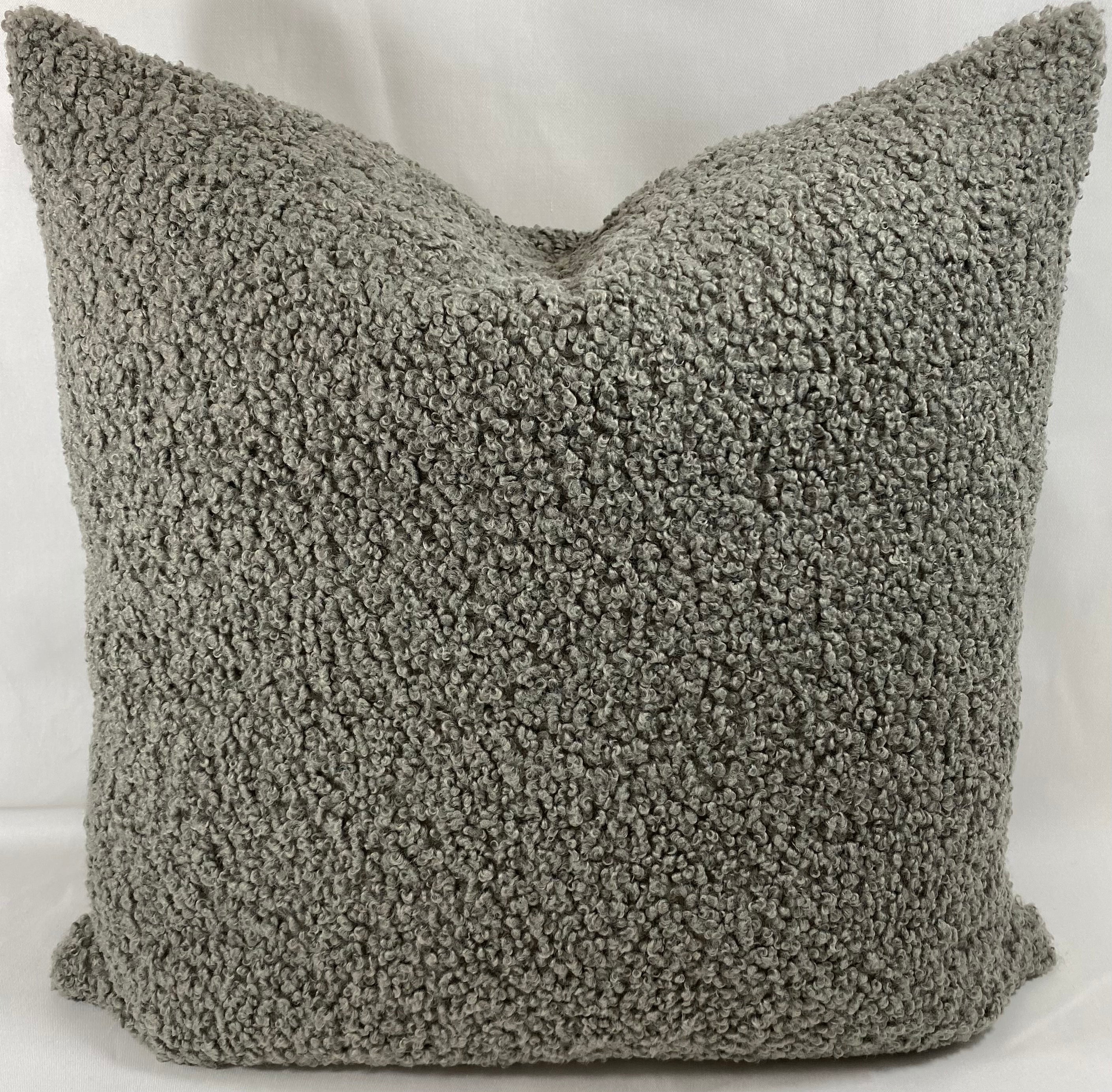 Luxury Pillow – 24" × 24" – Poodle Pewter