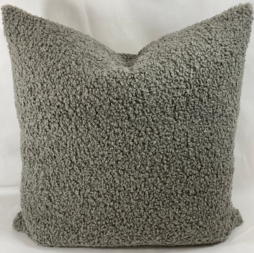 Luxury Pillow – 24" × 24" – Poodle Pewter
