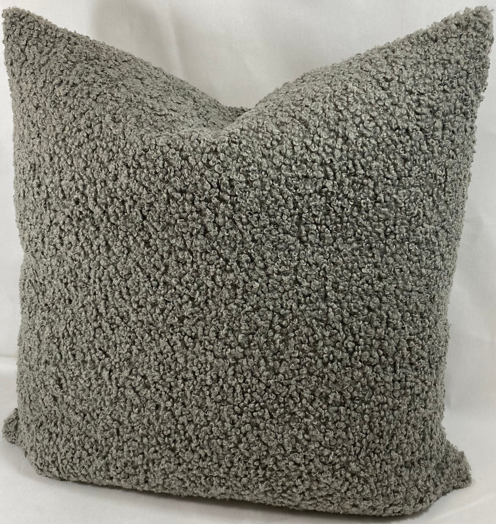 Luxury Pillow – 24" × 24" – Poodle Pewter