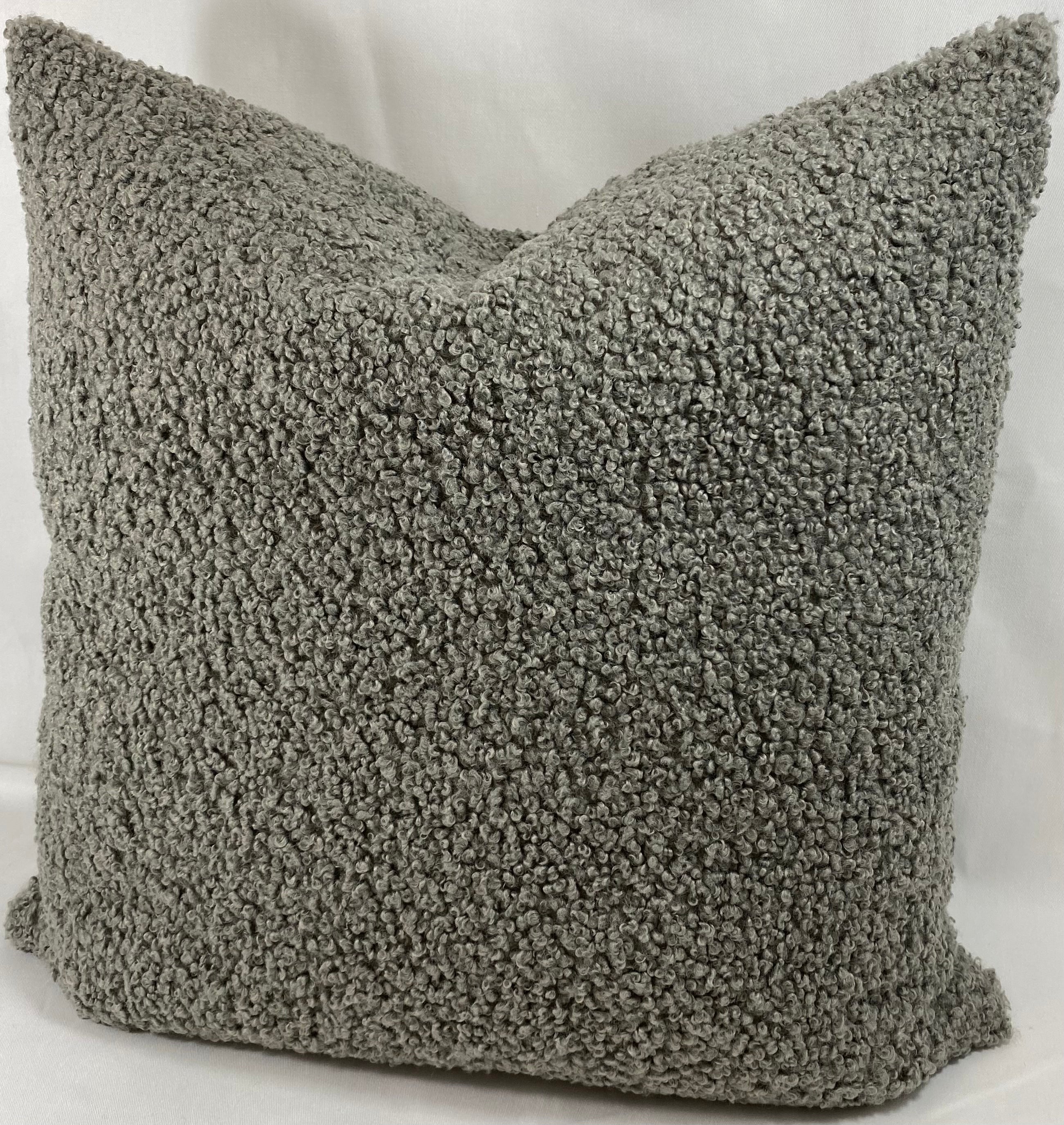 Luxury Pillow – 24" × 24" – Poodle Pewter