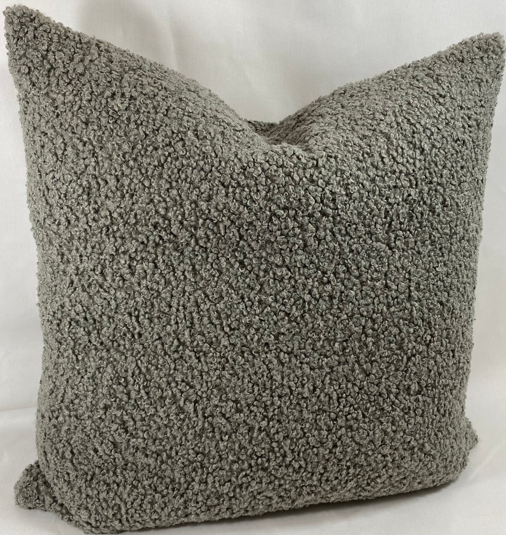 Luxury Pillow – 24" × 24" – Poodle Pewter