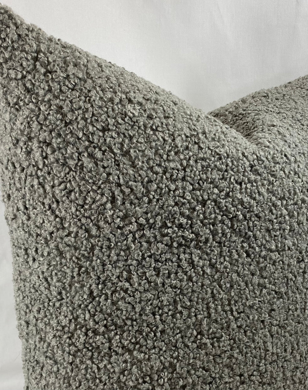 Luxury Pillow – 24" × 24" – Poodle Pewter