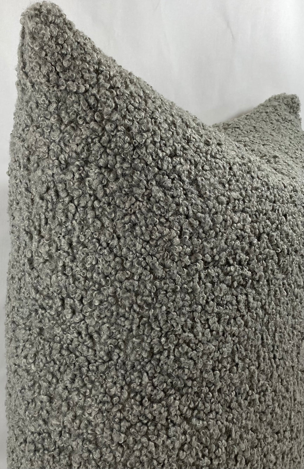 Luxury Pillow – 24" × 24" – Poodle Pewter