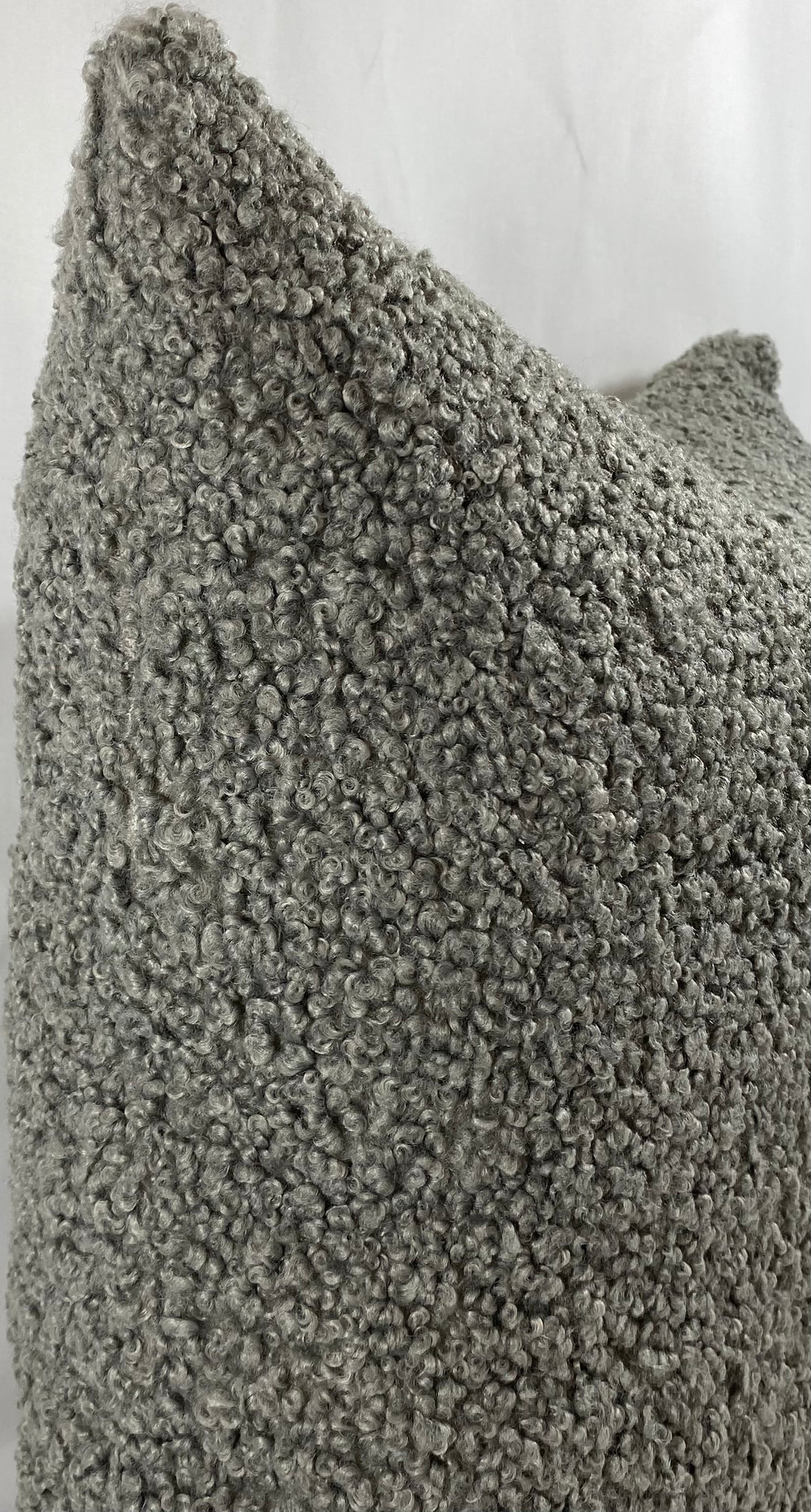 Luxury Pillow – 24" × 24" – Poodle Pewter