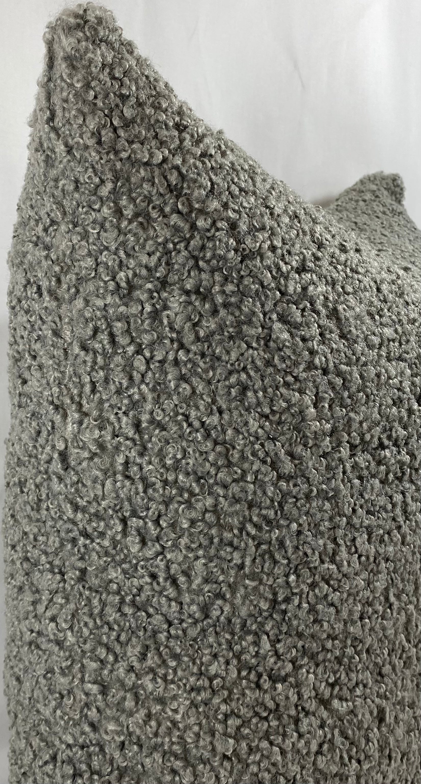 Luxury Pillow – 24" × 24" – Poodle Pewter