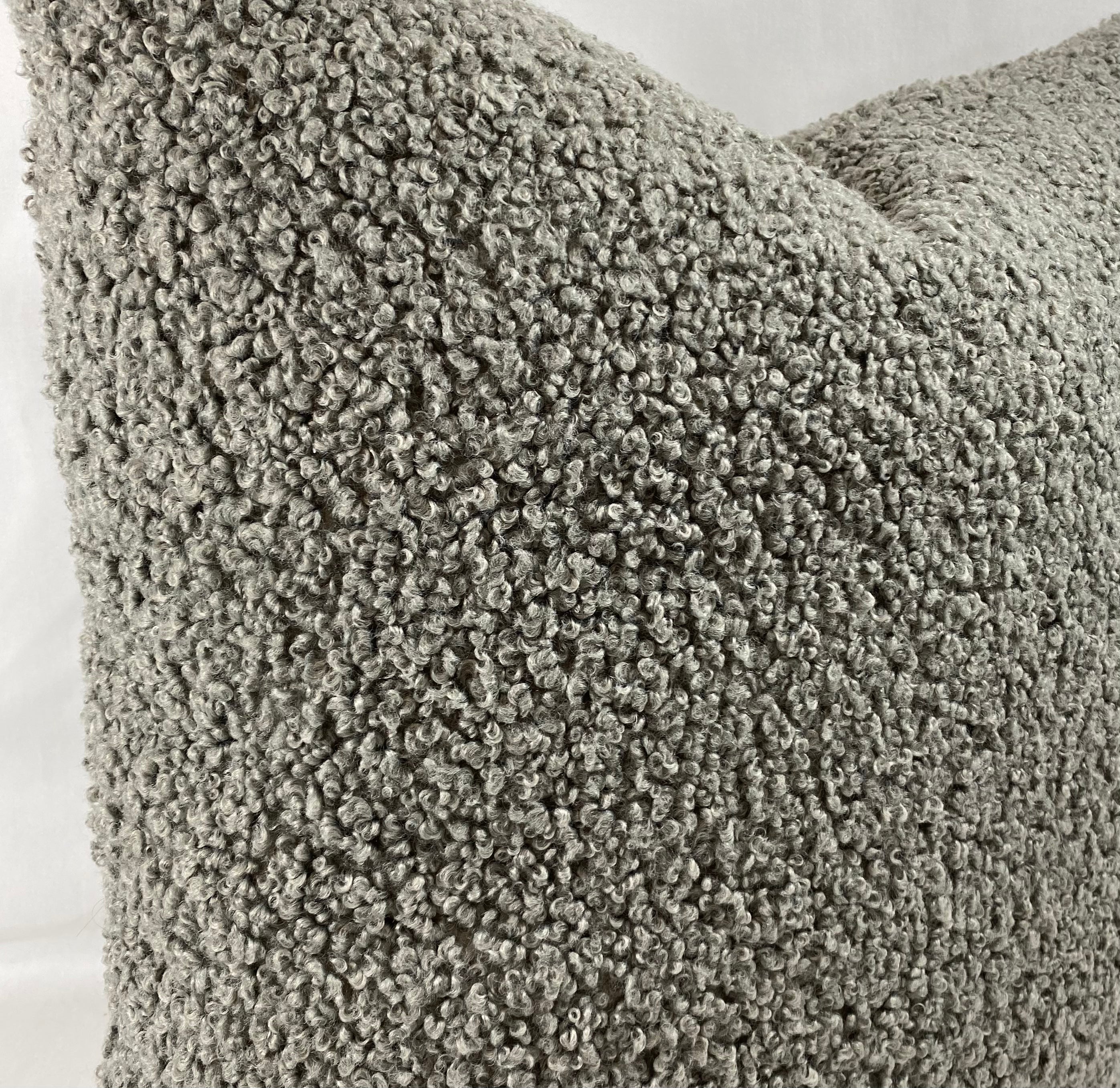 Luxury Pillow – 24" × 24" – Poodle Pewter