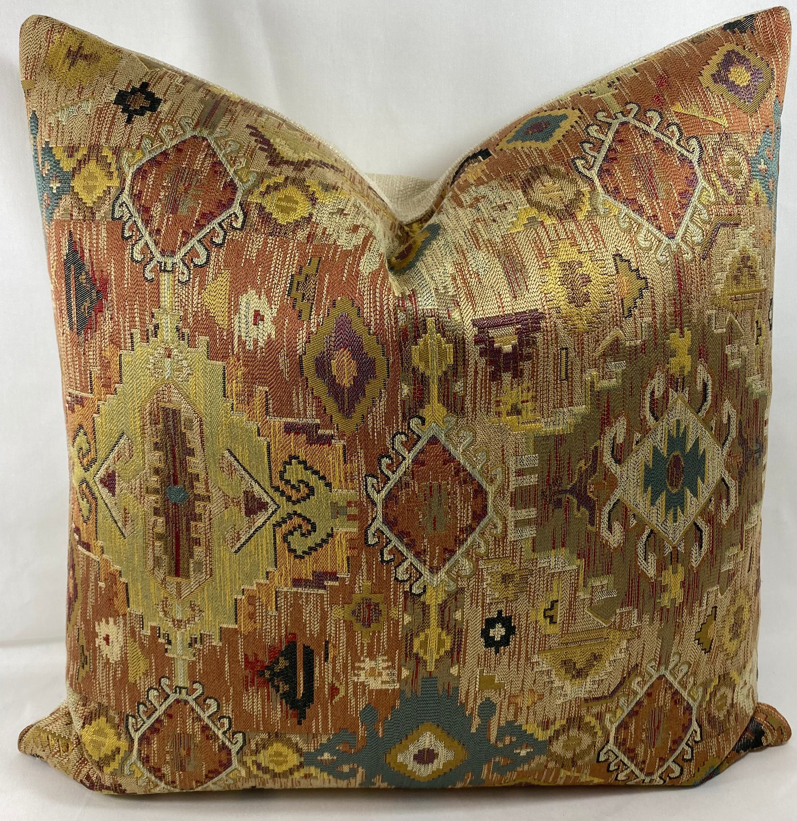 Luxury Pillow - 24" x 24"- Zepher Terracotta