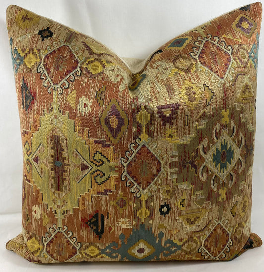 Luxury Pillow - 24" x 24" - Zepher Terracotta