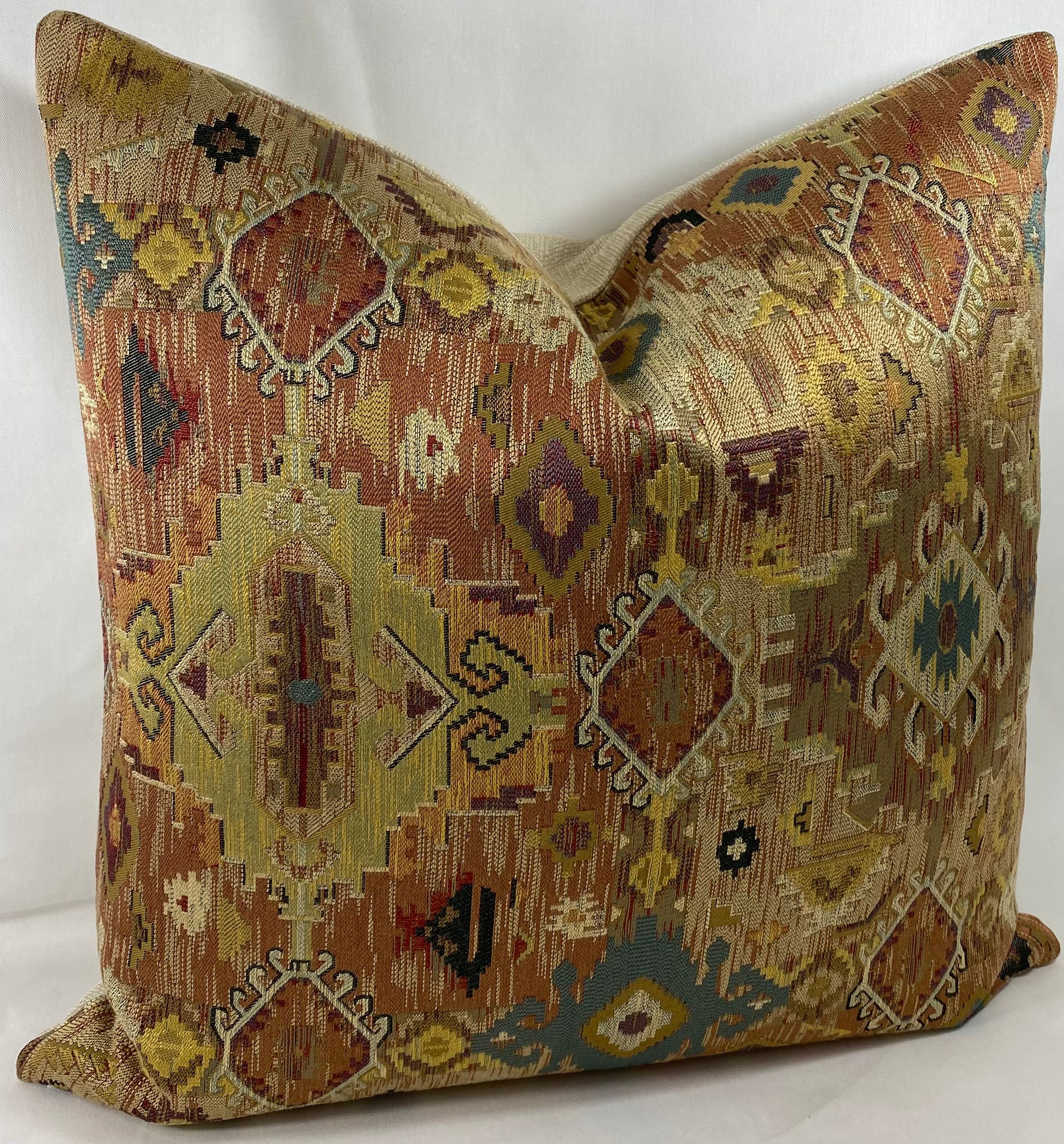 Luxury Pillow - 24" x 24"- Zepher Terracotta