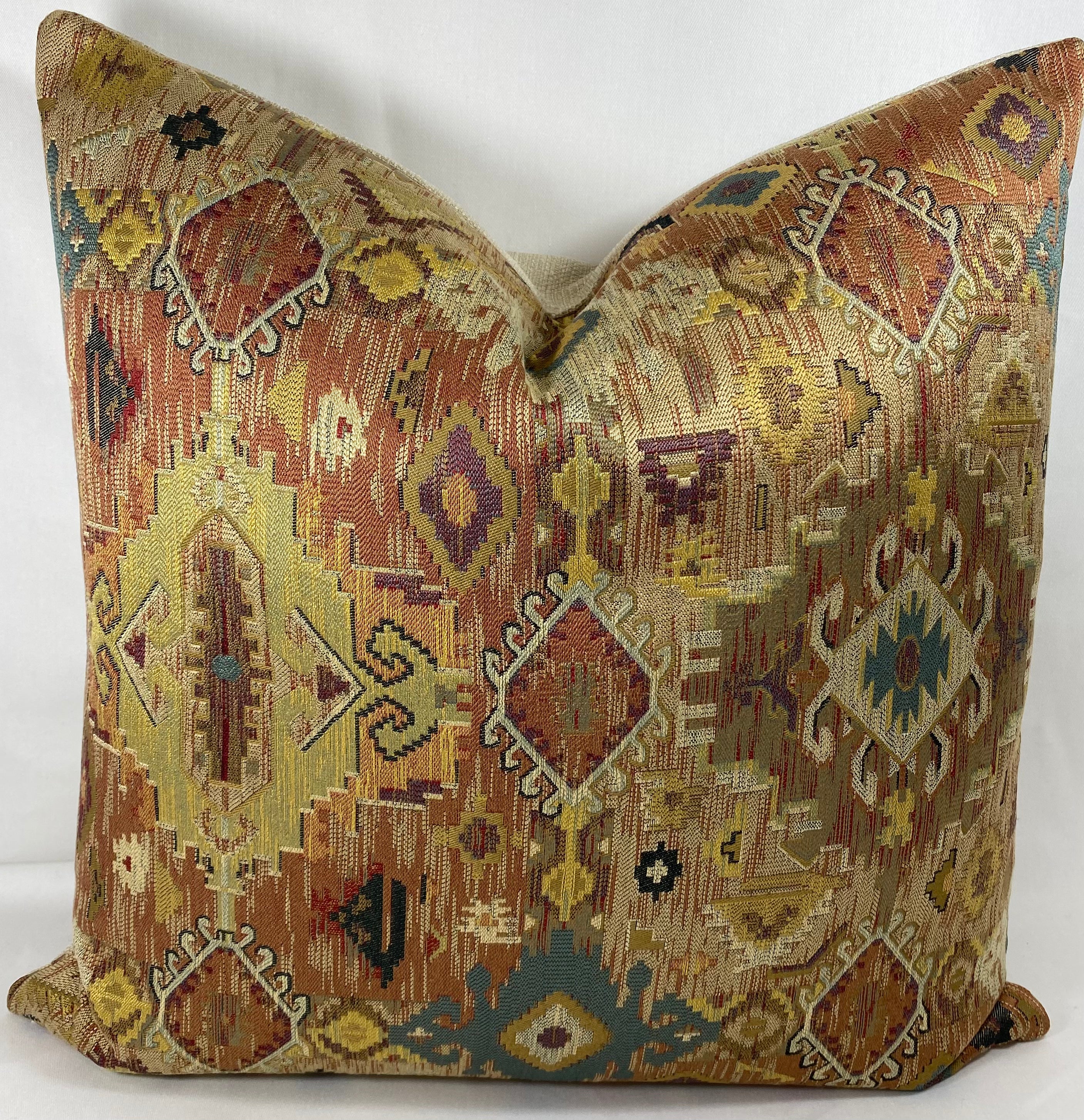 Luxury Pillow - 24" x 24"- Zepher Terracotta