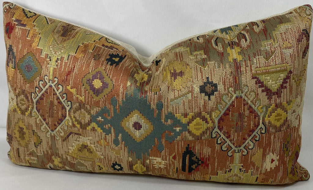 Luxury Lumbar Pillow - 24" x 14" - Zepher Terracotta