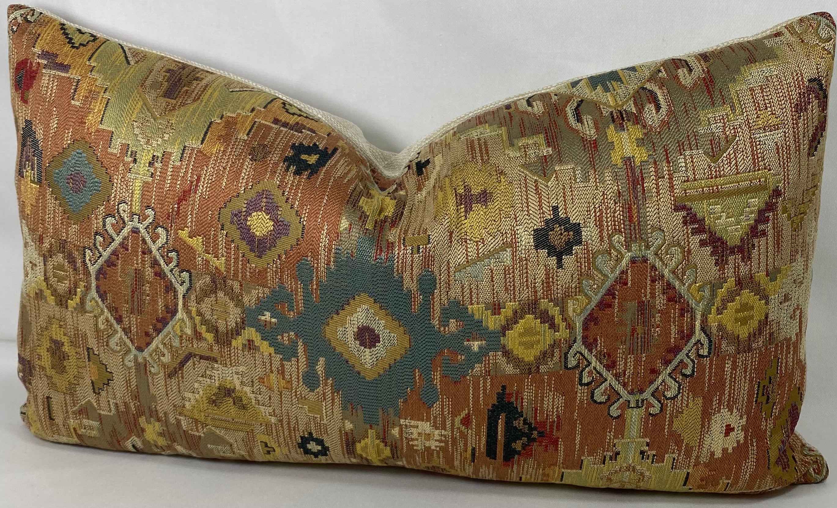 Luxury Lumbar Pillow - 24" x 14"- Zepher Terracotta