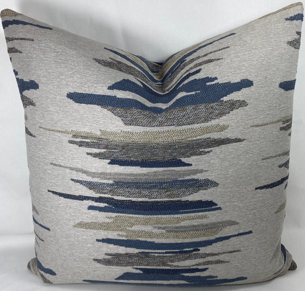 Luxury Pillow – 24" × 24" – Chadford Blue