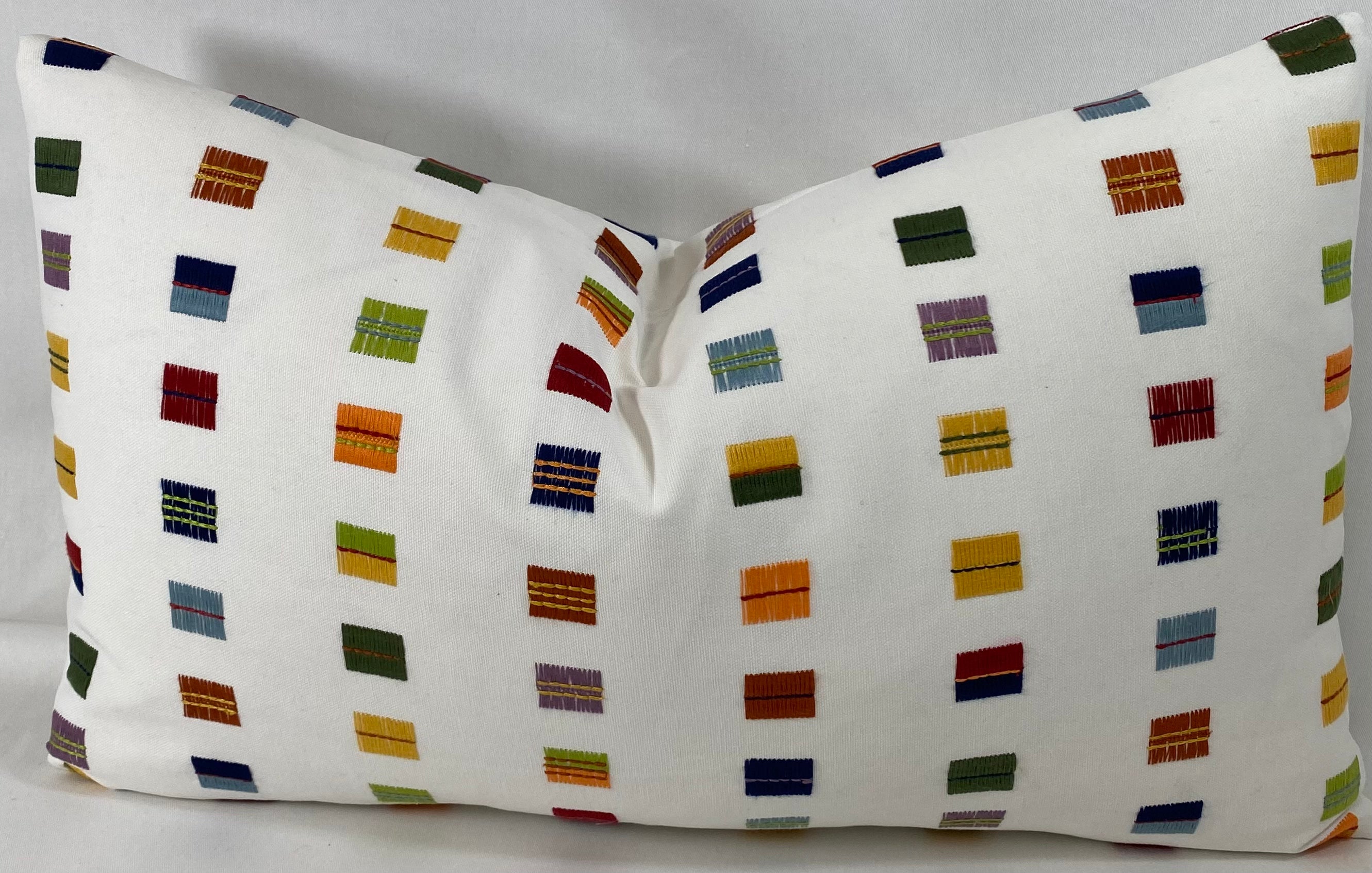 Luxury Lumbar Pillow - 24" x 14"- Happy Flags