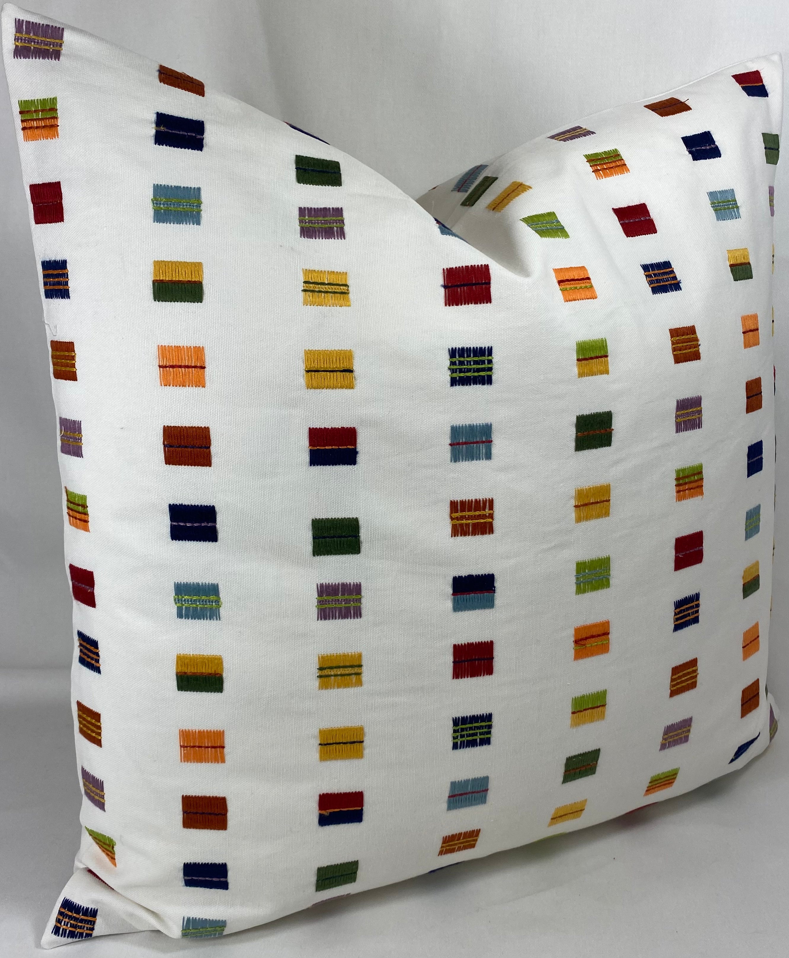 Luxury Pillow -  24" x 24"- Happy Flags