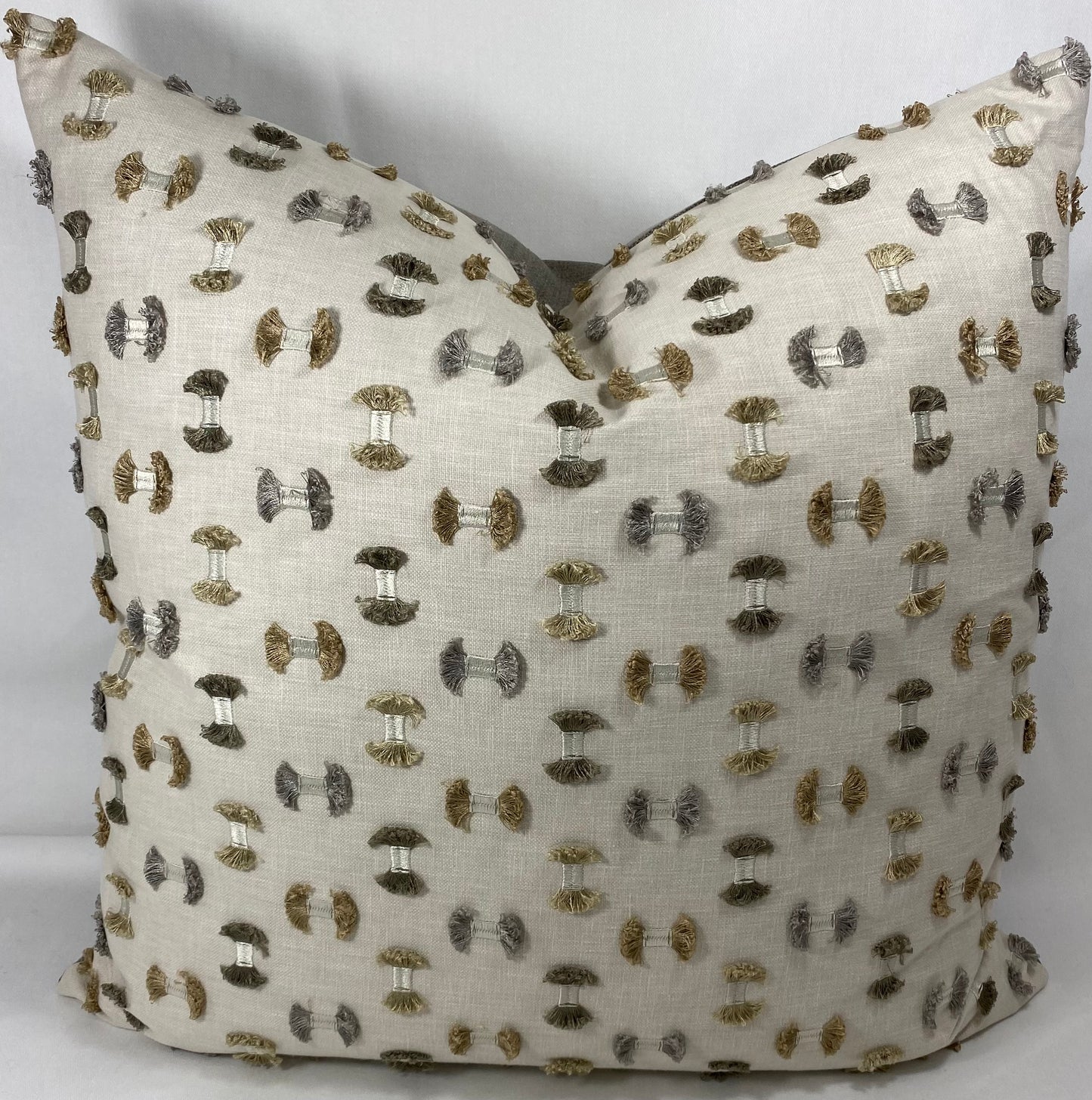 Luxury Pillow - 24" x 24" - Frayed Travertine