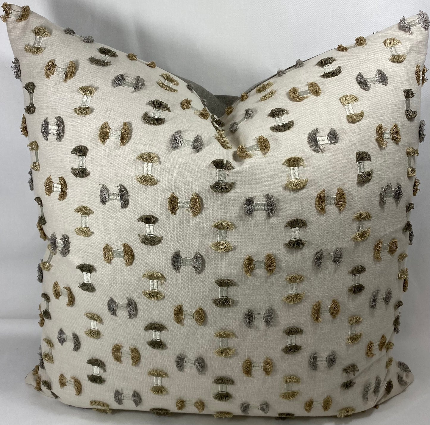 Luxury Pillow - 24" x 24" - Frayed Travertine