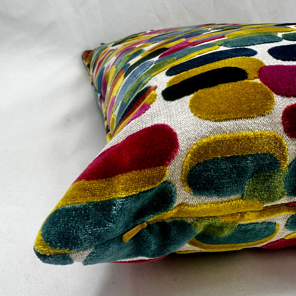Luxury Pillow – 24" × 24" – Capsules Carnival (Double Front)