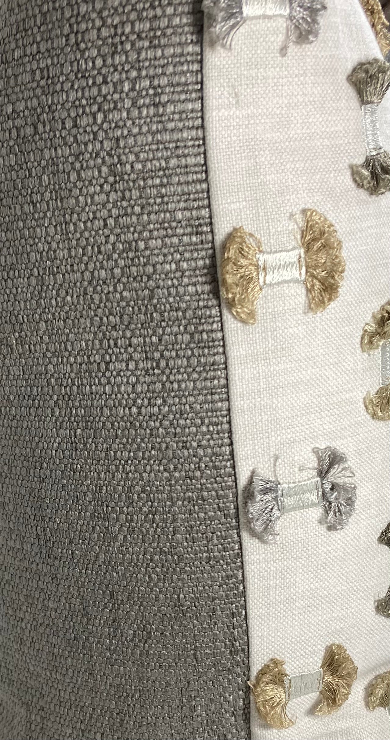 Luxury Pillow - 24" x 24" - Frayed Travertine