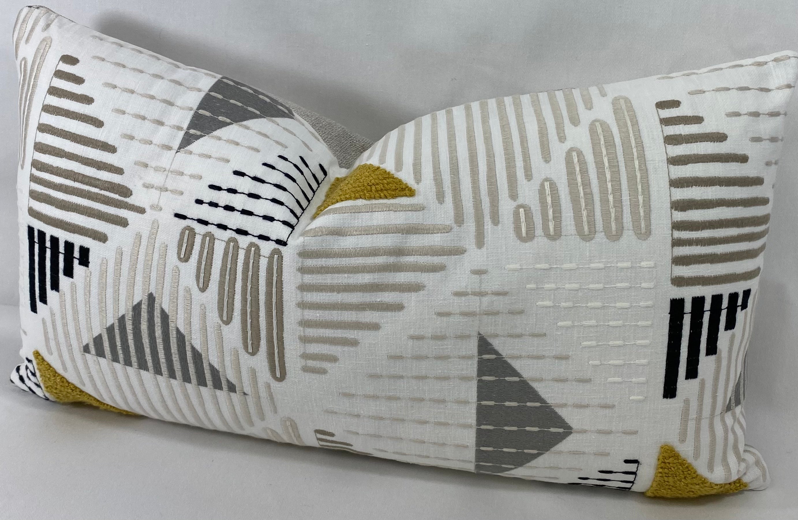 Luxury Lumbar Pillow -  24" x 14" -  Geoscape