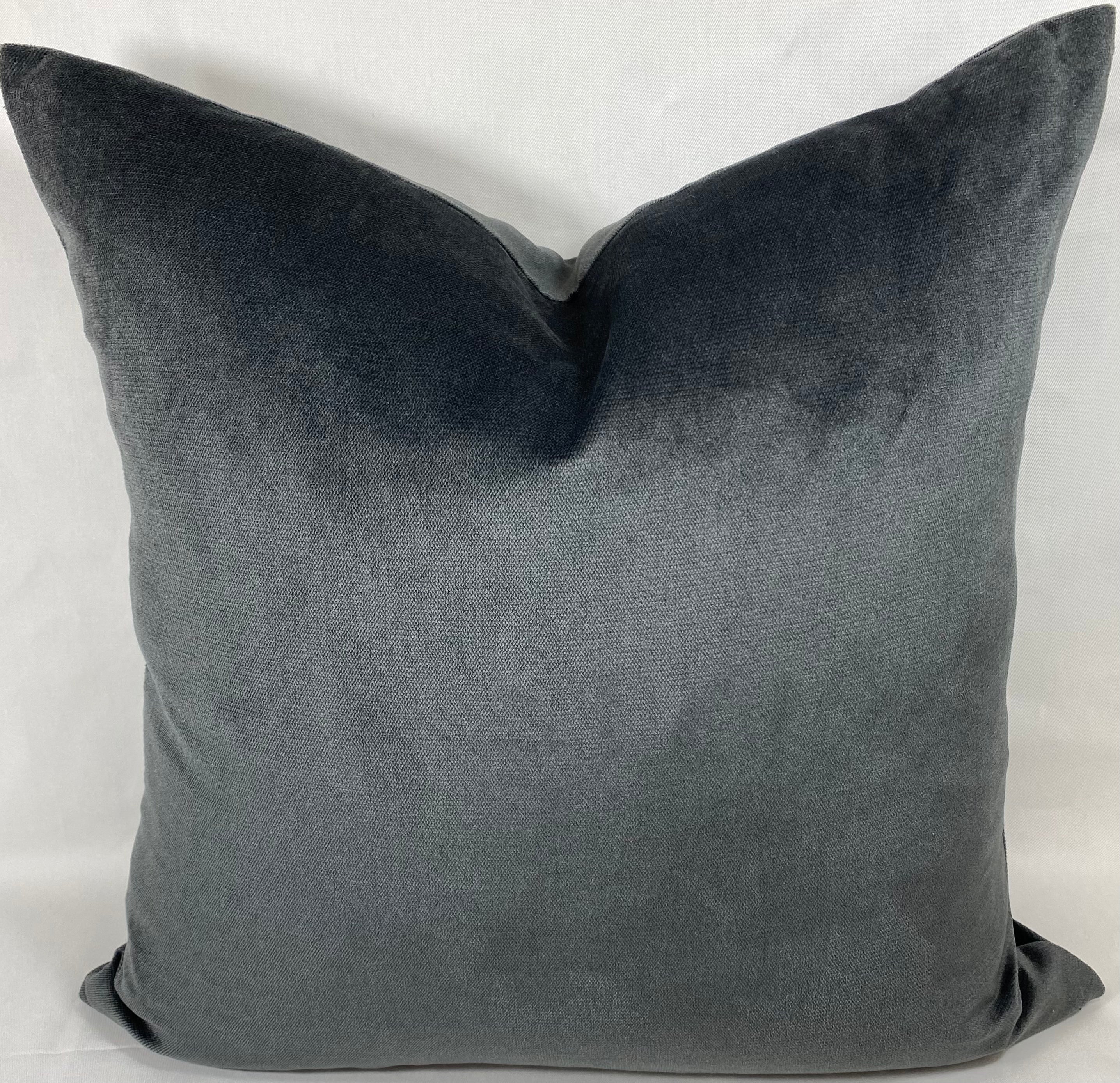 Luxury Pillow - 24” x 24” - Belvedere Charcoal