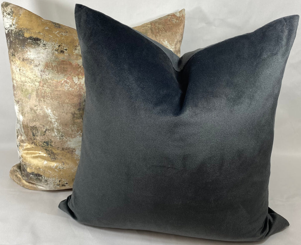Luxury Pillow - 24” x 24” - Belvedere Charcoal