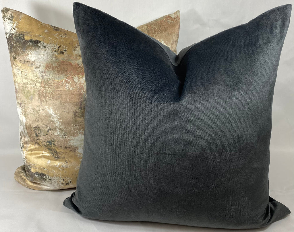 Luxury Pillow - 24” x 24” - Belvedere Charcoal