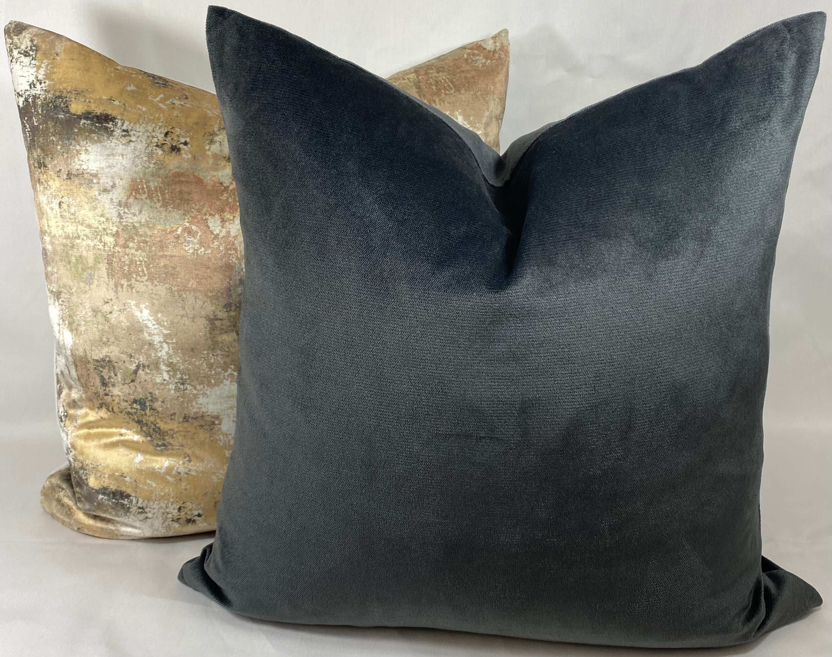 Luxury Pillow - 24” x 24” - Belvedere Charcoal