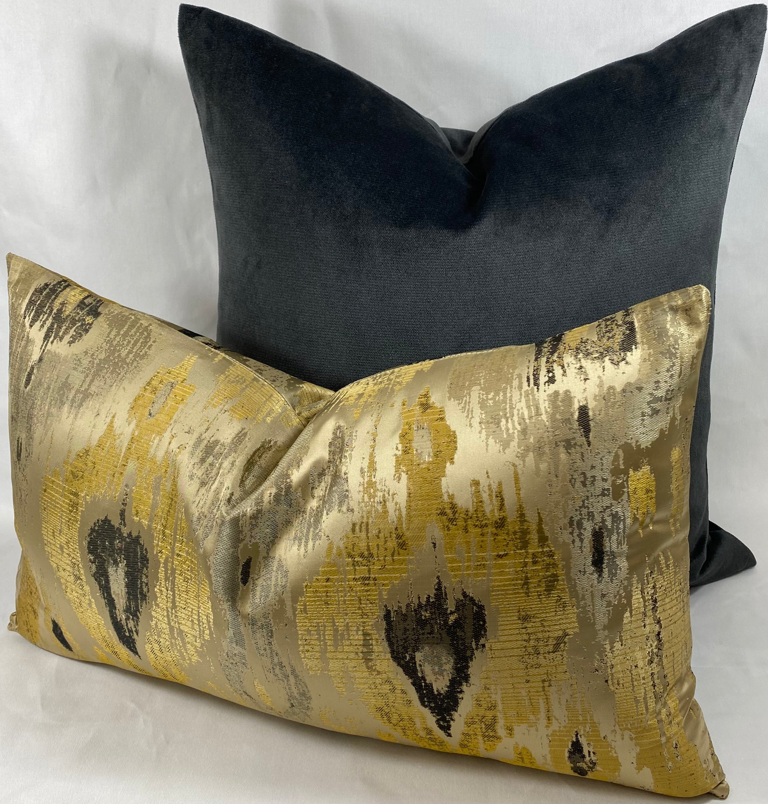 Luxury Lumbar Pillow - 24" x 14"-  Radiant Gold