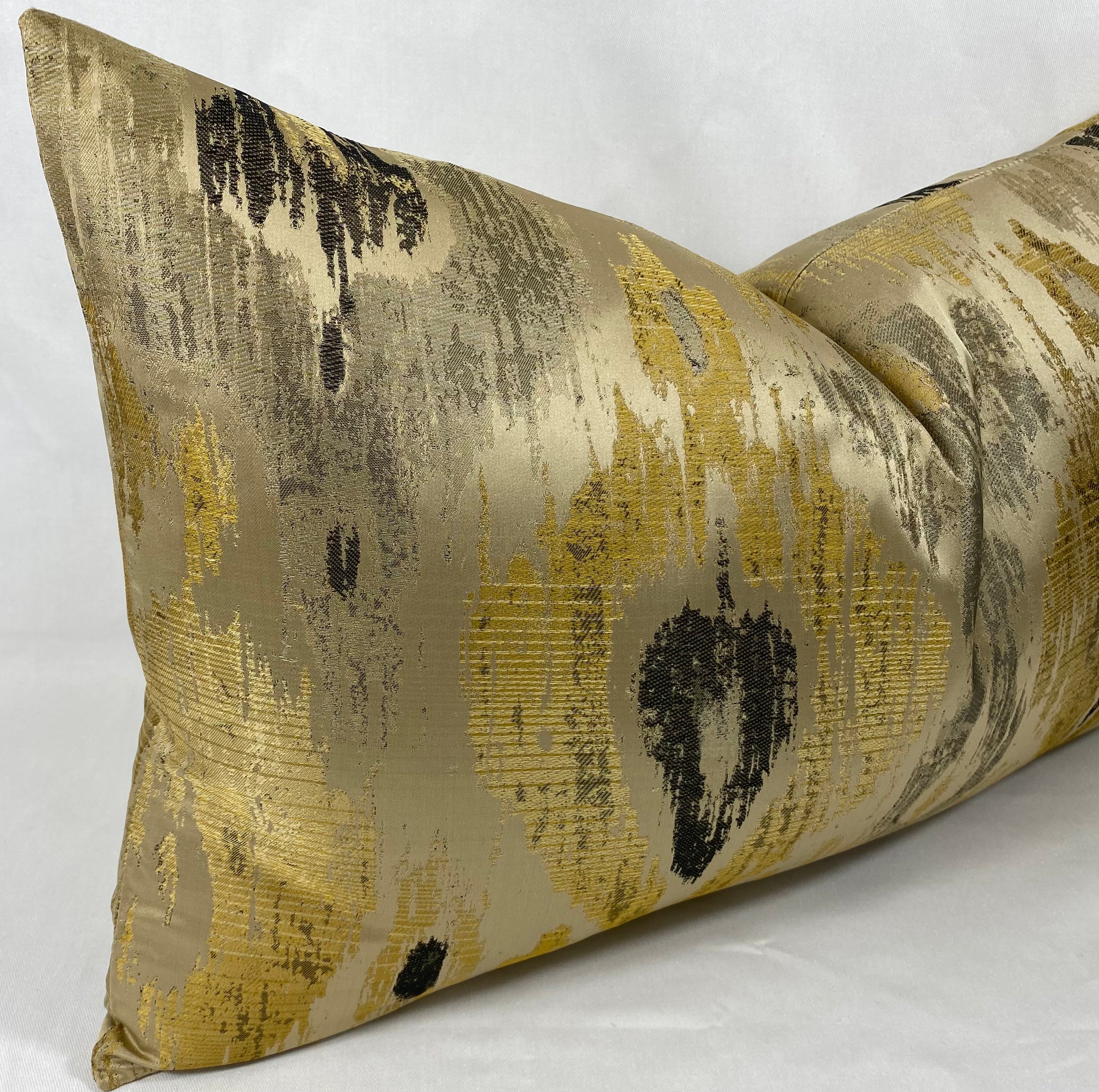 Luxury Lumbar Pillow - 24" x 14"-  Radiant Gold