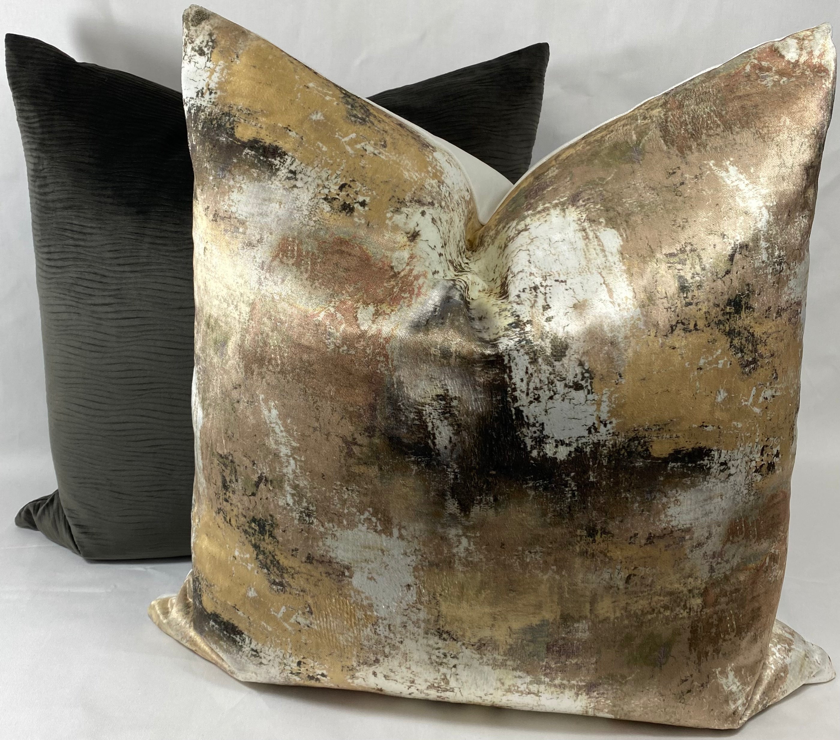Luxury Pillow - 24” x 24” - Stream Granite