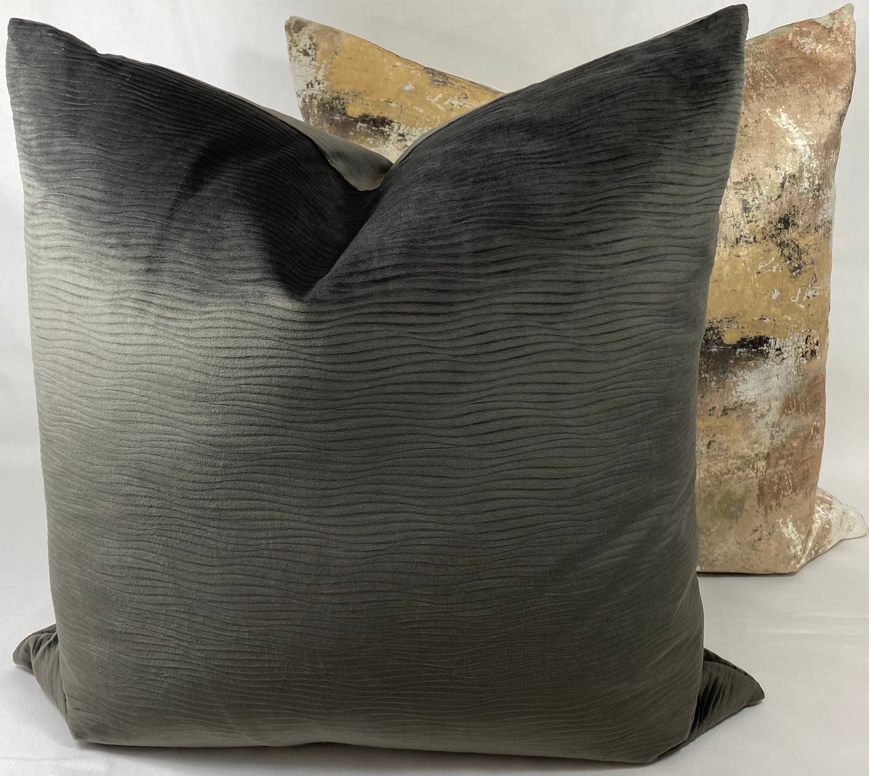 Luxury Pillow - 24” x 24” - Stream Granite