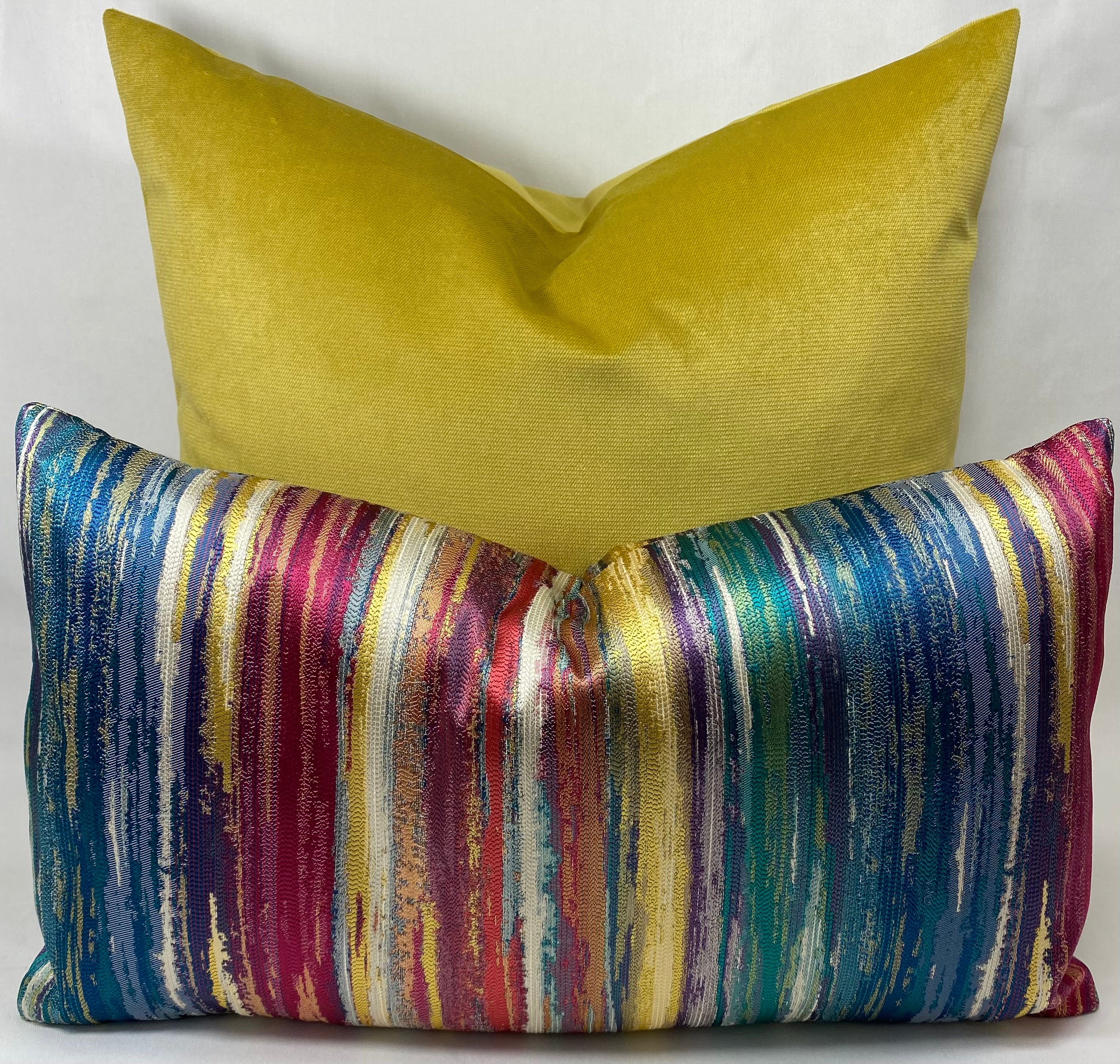 Luxury Lumbar Pillow - 24" x 14"- Roy G Carnival