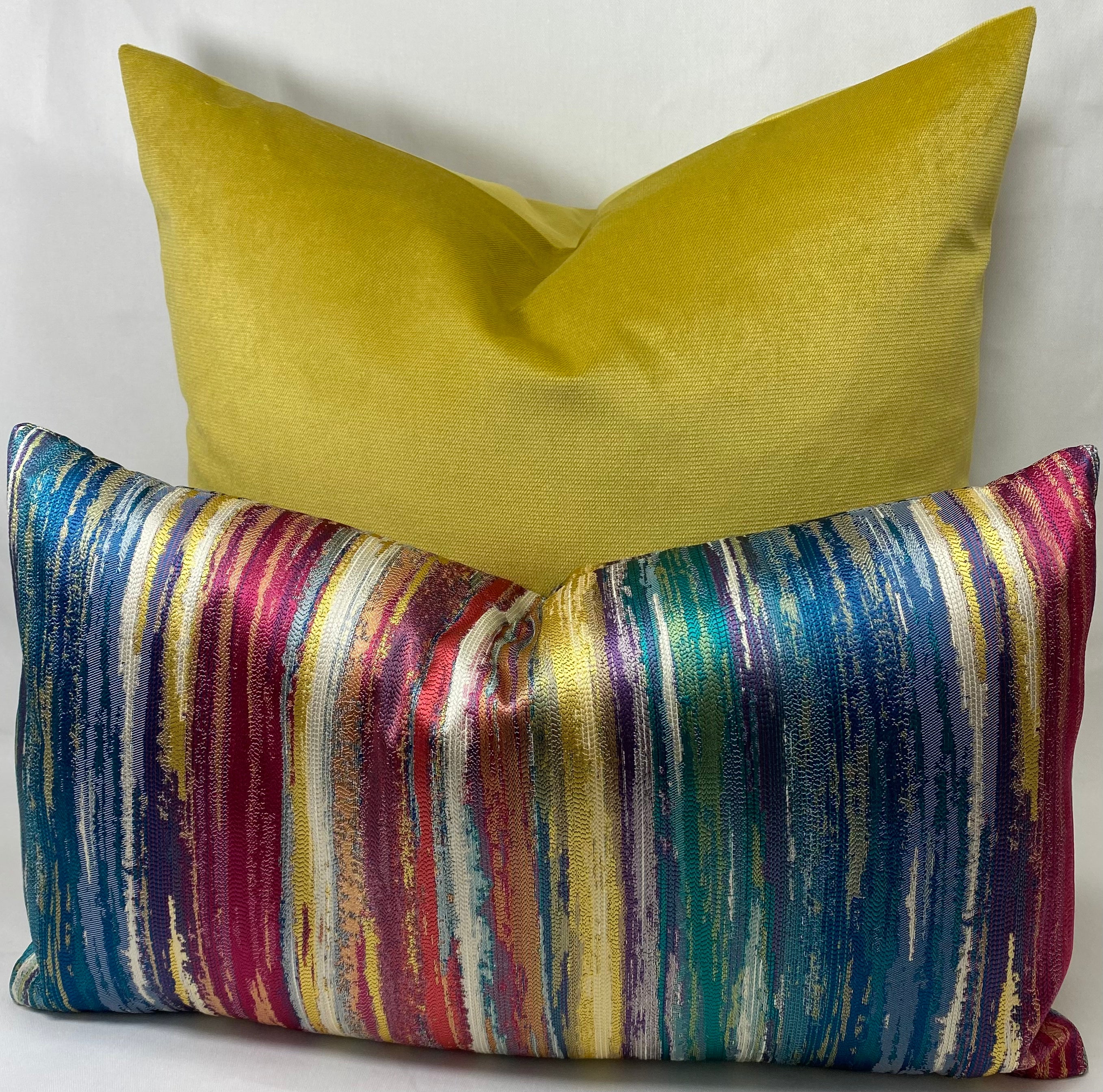 Luxury Lumbar Pillow - 24" x 14"- Roy G Carnival