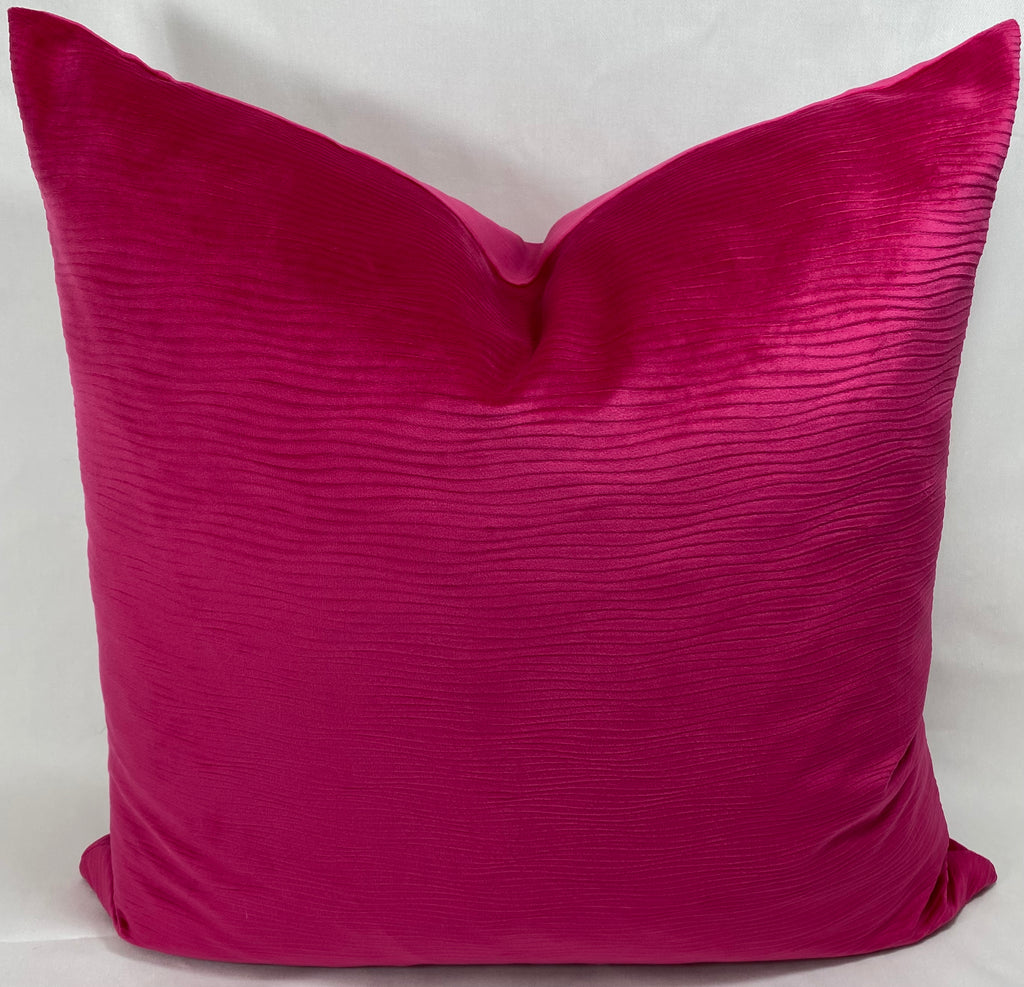 Luxury Pillow - 24” x 24” - Stream Fuchsia