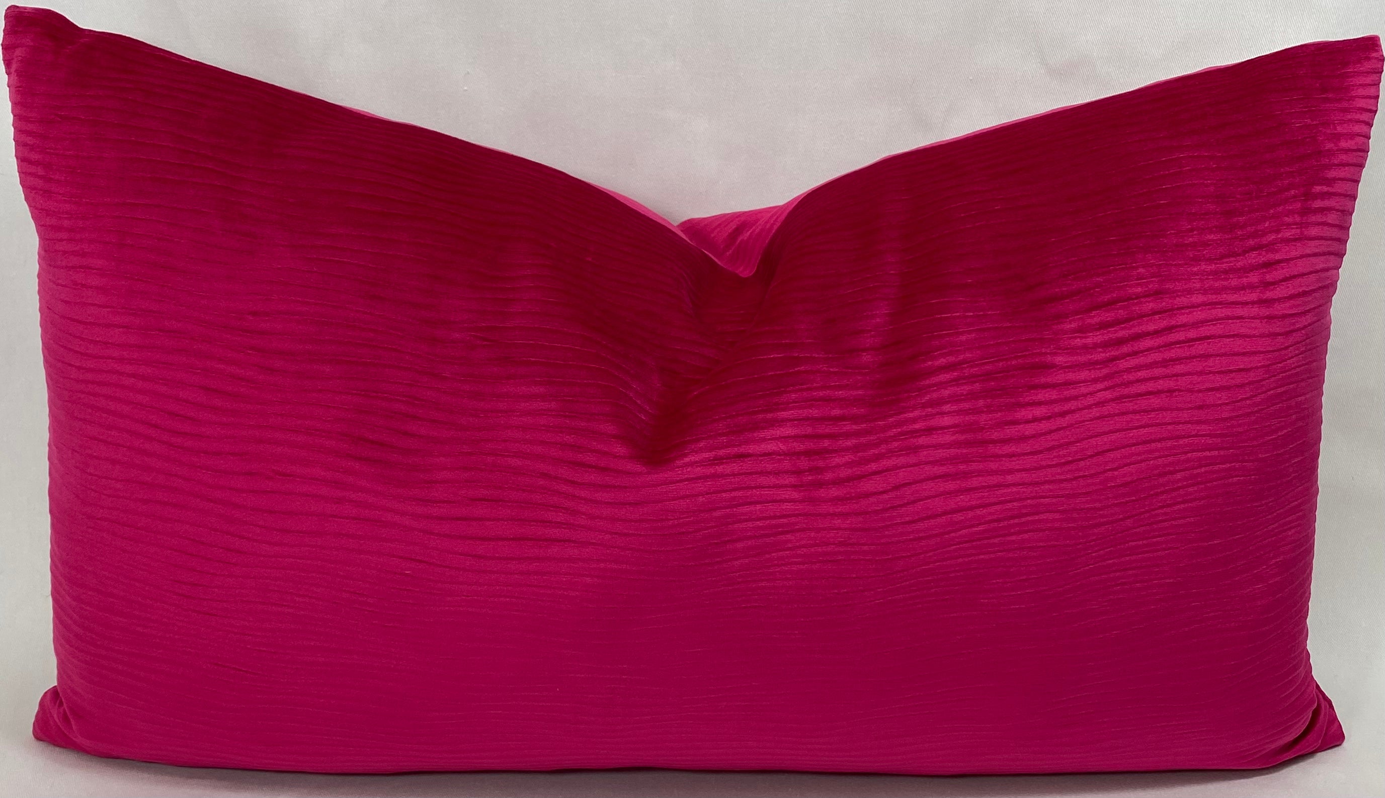 Luxury Lumbar Pillow - 24" x 14"- Stream Fuchsia