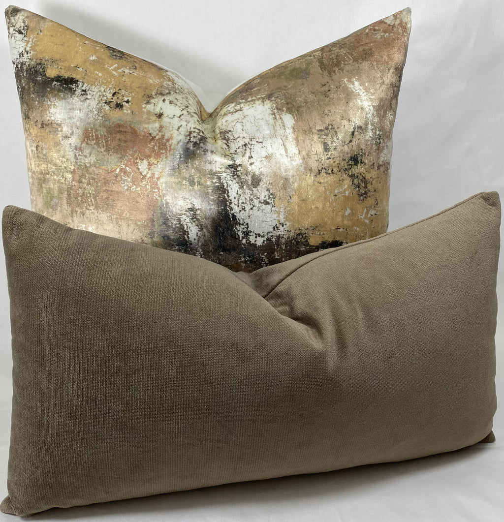 Luxury Lumbar Pillow - 24” x 14”- Belvedere Otter