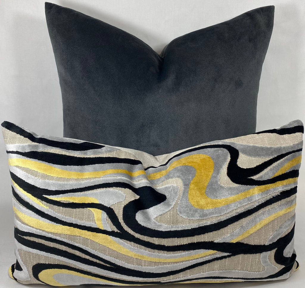 Luxury Lumbar Pillow -  24" x 14"- Sway Pyrite
