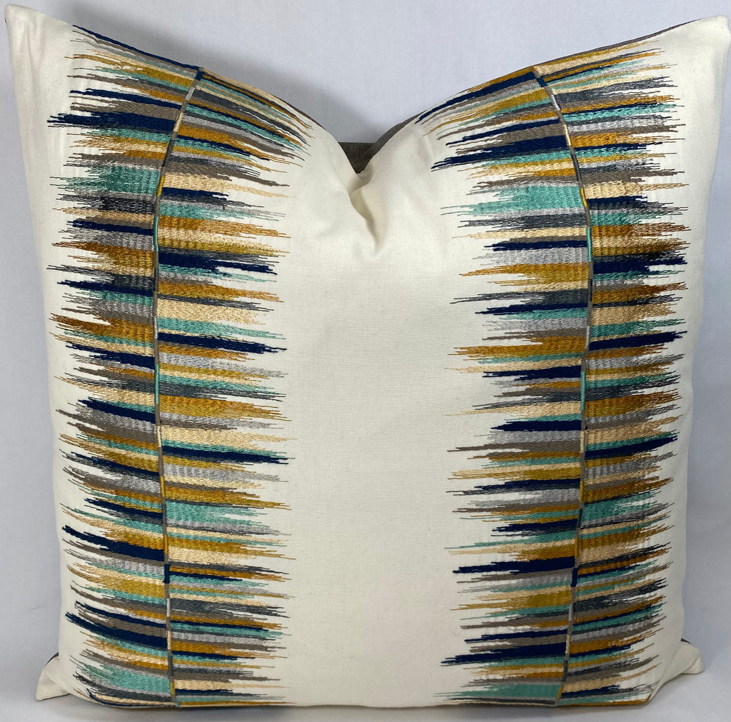 Luxury Pillow - 24" x 24" -  Fun Fair Agate