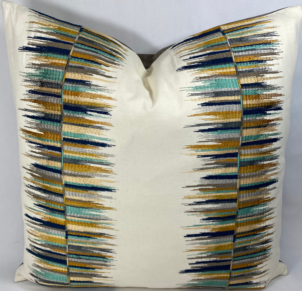 Luxury Pillow - 24" x 24" -  Fun Fair Agate
