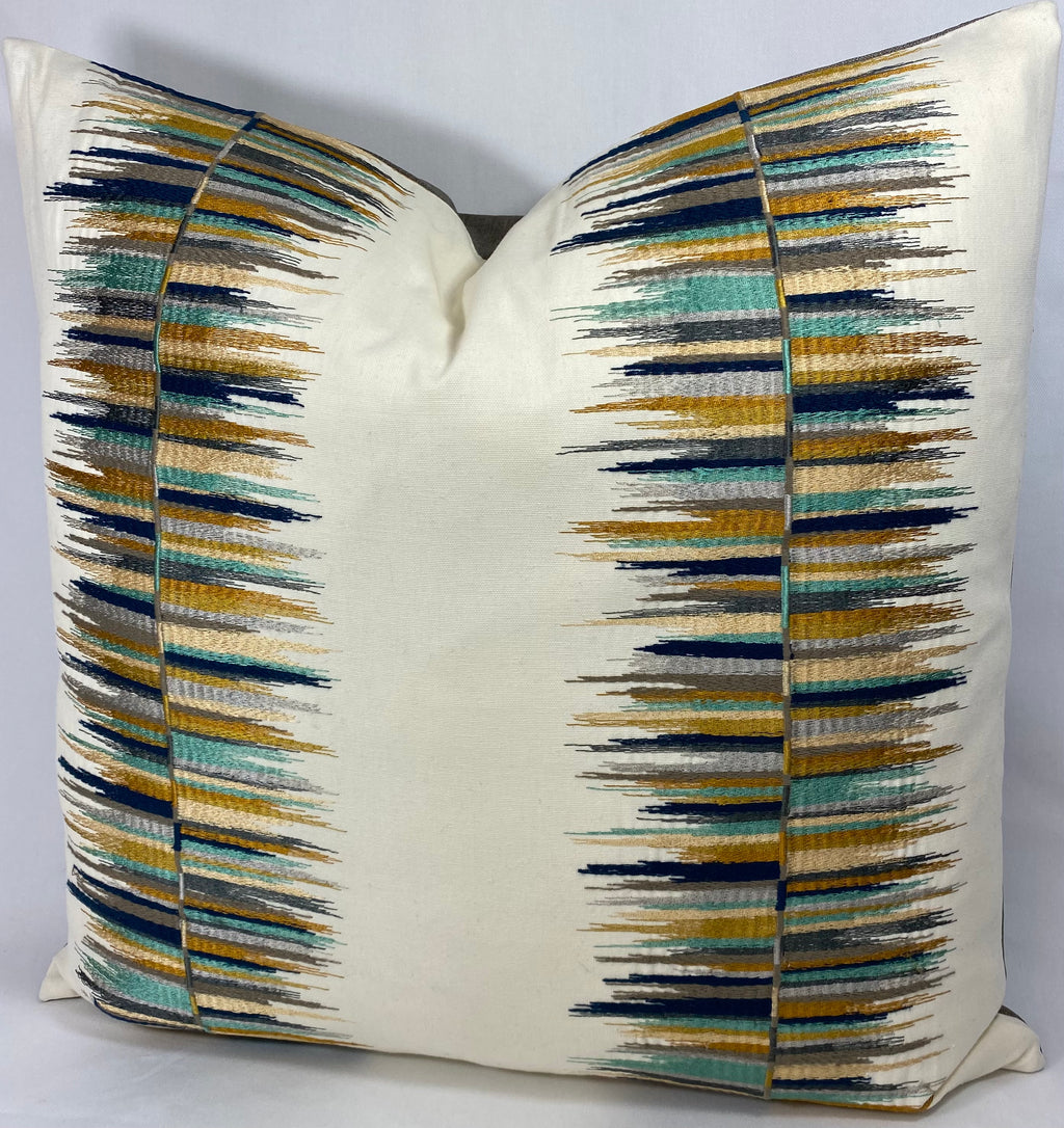 Luxury Pillow - 24" x 24" -  Fun Fair Agate