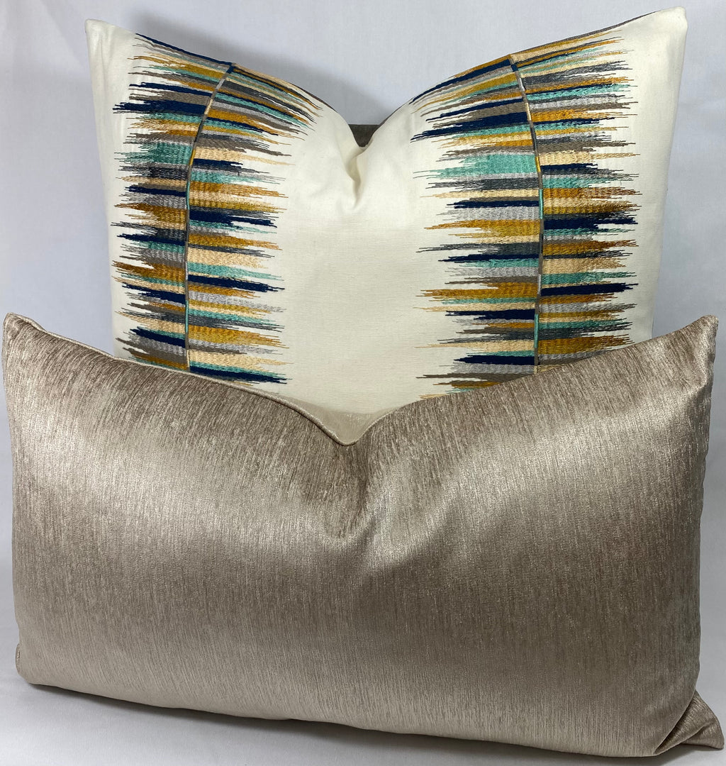 Luxury Pillow - 24" x 24" -  Fun Fair Agate