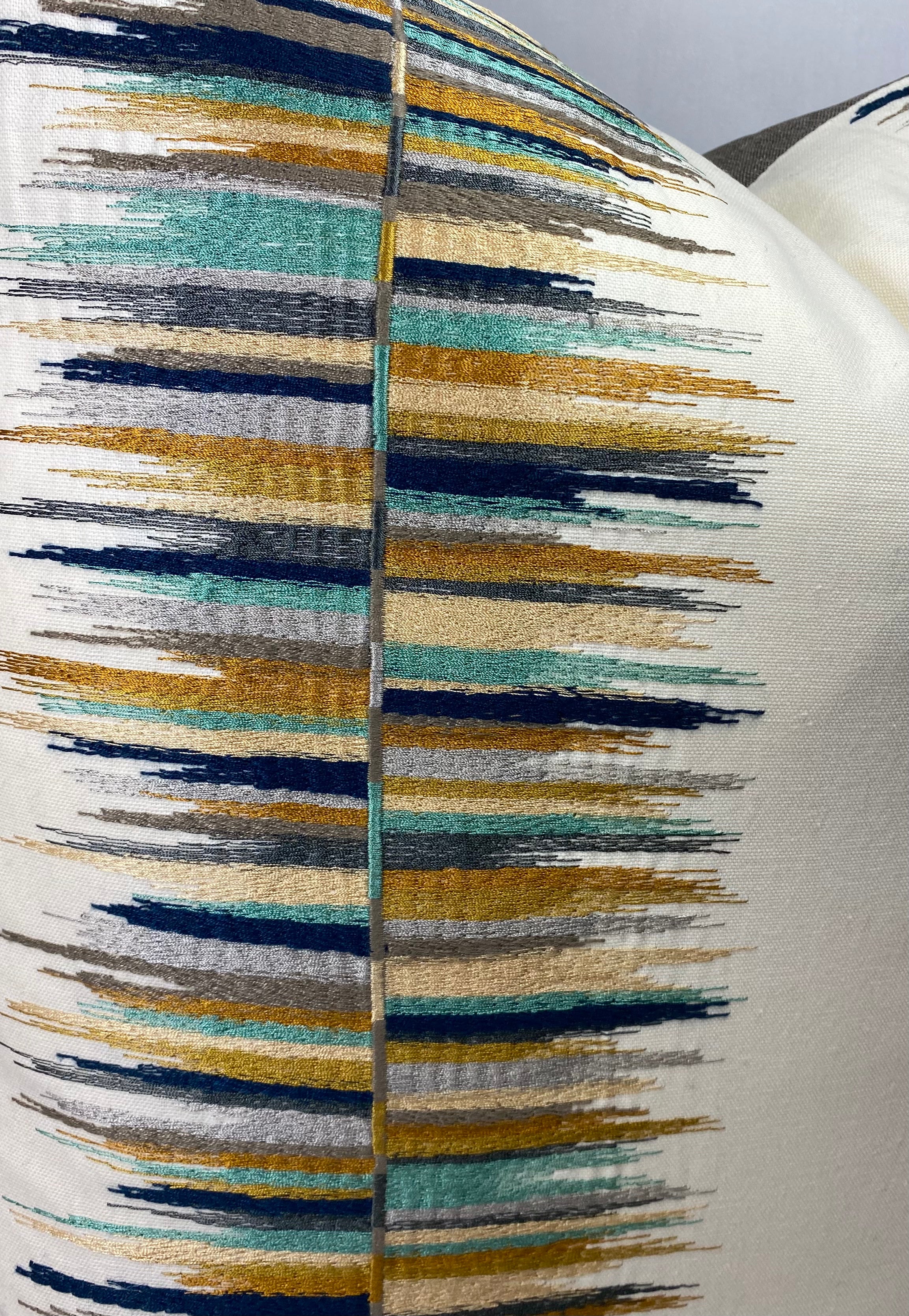 Luxury Pillow - 24" x 24" -  Fun Fair Agate