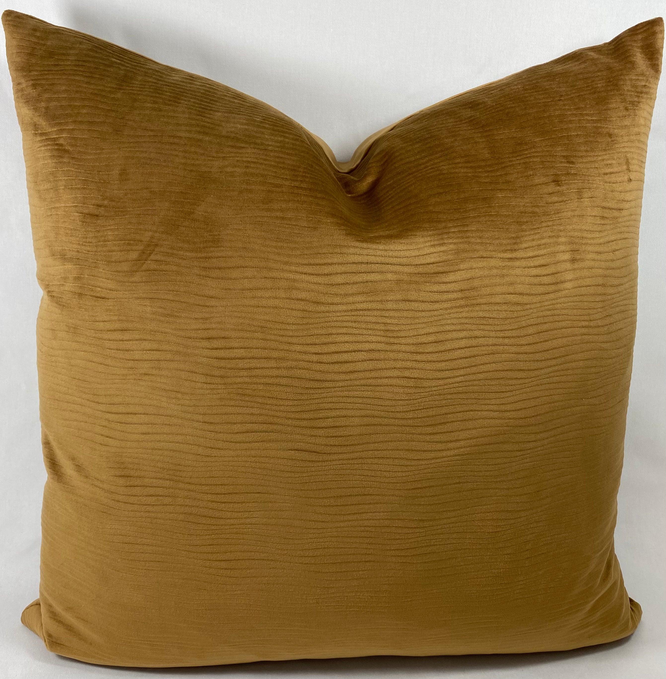 Luxury Pillow – 24" × 24" – Stream Walnut