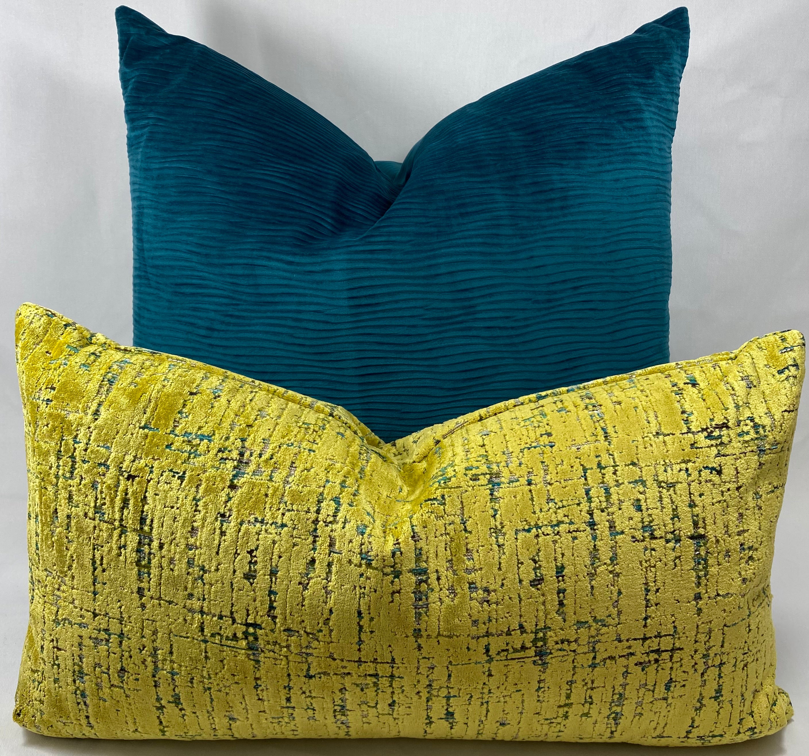 Luxury Lumbar Pillow - 24" x 14"- Moonstruck Sulfur