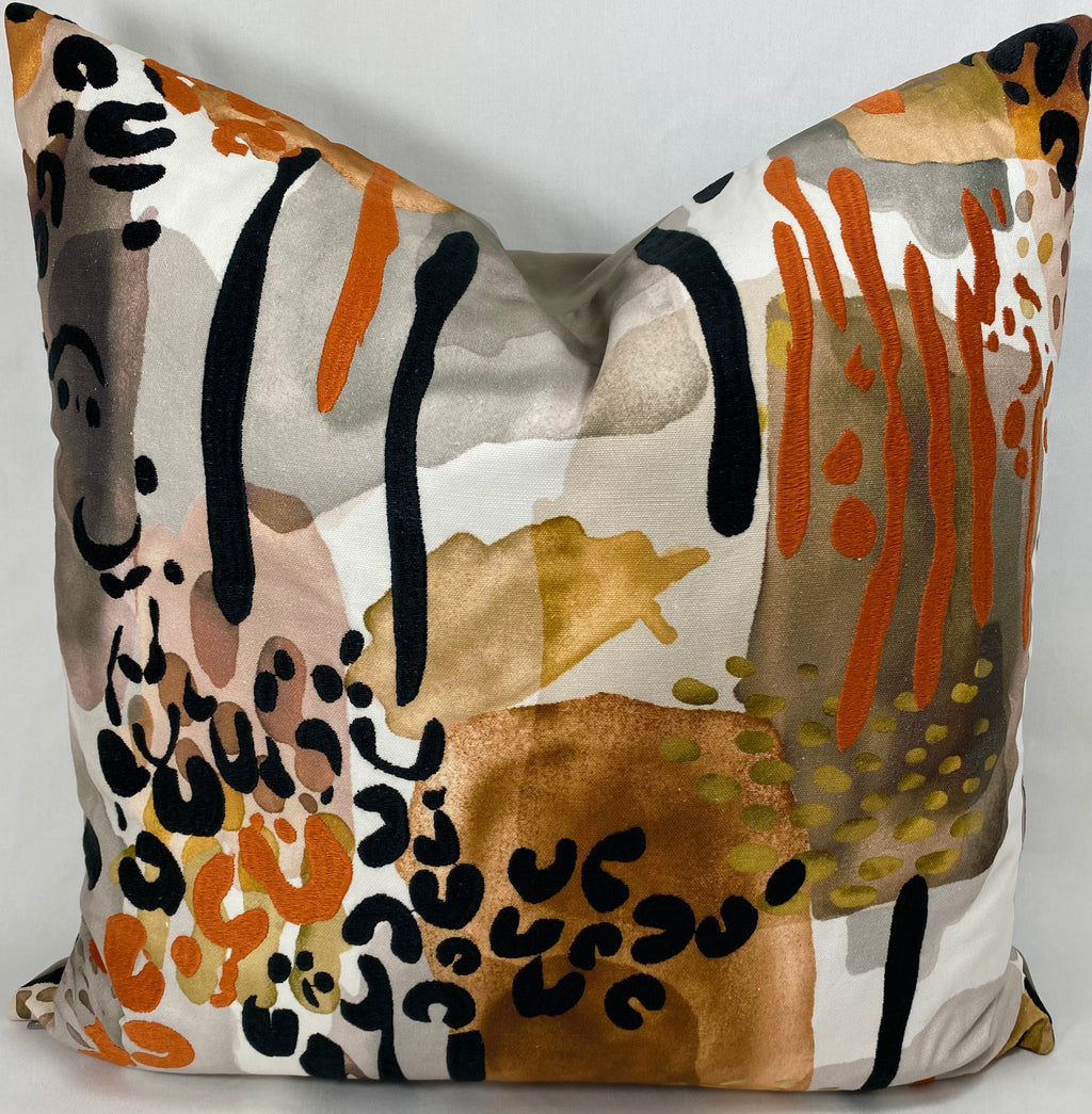 Luxury Pillow -  24" x 24" -  Fauve Safari