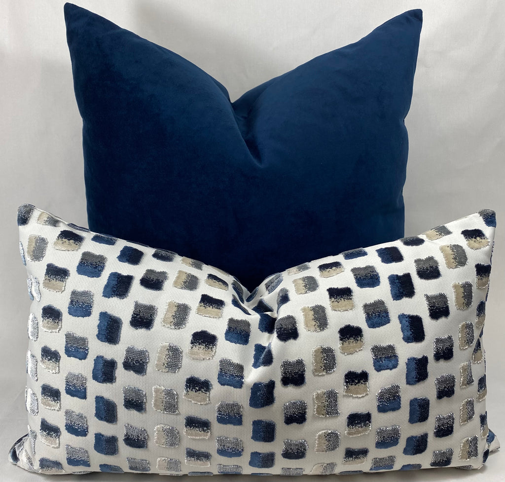 Luxury Lumbar Pillow - 24" x 14"- Impasto Pacific